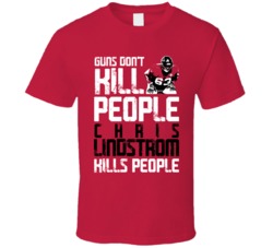 Chris Lindstrom Guns Dont Kill Atlanta Football Fan T Shirt
