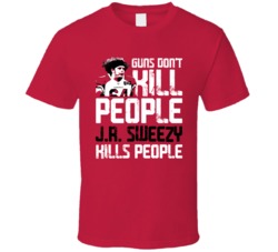 Jr Sweezy Guns Dont Kill Arizona Football Fan T Shirt