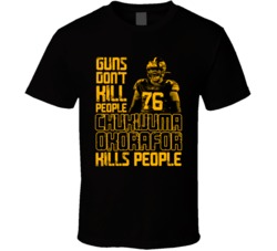Guns Dont Kill Chukwuma Okorafor Kills People Pittsburgh Football T Sh