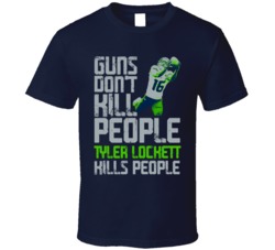 Guns Dont Kill Tyler Lockett Kills People Seattle Football T Shirt