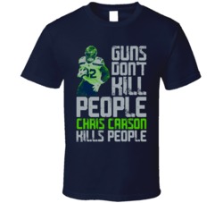 Guns Dont Kill Chris Carson Kills People Seattle Football T Shirt