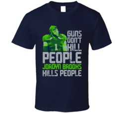 Guns Dont Kill Jordyn Brooks Kills People Seattle Football T Shirt