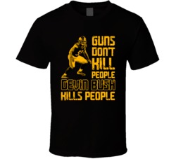 Guns Dont Kill Devin Bush Kills People Pittsburgh Football T Shirt