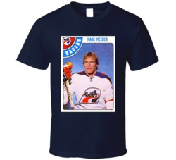 Mark Messier 70s Pro Hockey Player Indianopolis Fan Trading Card T Shi