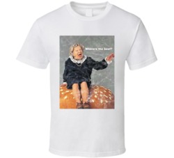 Where's The Beef Lady 80s Fast Food Worn Look T Shirt