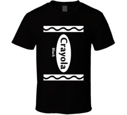 Crayola Black Crayon Funny Halloween Costume T Shirt