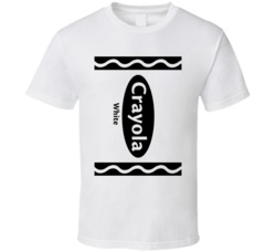 Crayola White Crayon Funny Halloween Costume T Shirt