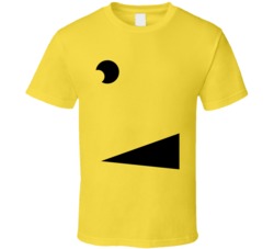 Pacman Face 80s Video Game Halloween Costume T Shirt