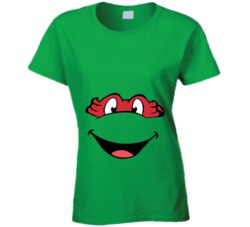 Raphael Ninja Turtle Maternity Pregnant  Costume Ladies T Shirt