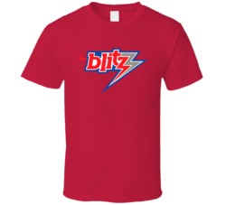 Chicago Blitz Defunct 80s American Football Team Fan T Shirt
