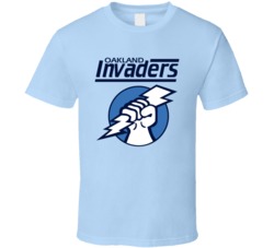 Oakland Invaders Defunct 80s American Football Team Fan T Shirt