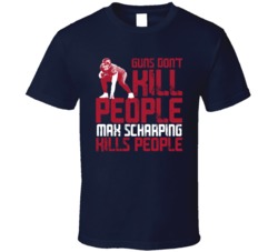 Guns Dont Kill Max Scharping Kills People Houston Football T Shirt