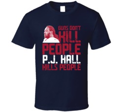 Guns Dont Kill P J Hall Kills People Houston Football T Shirt