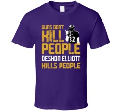 Deshon Elliott Guns Dont Kill Baltimore Football Fan T Shirt