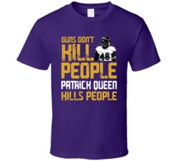 Patrick Queen Guns Dont Kill Baltimore Football Fan T Shirt