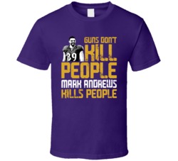 Mark Andrews Guns Dont Kill Baltimore Football Fan T Shirt