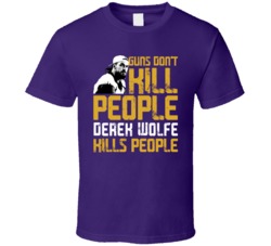 Derek Wolfe Guns Dont Kill Baltimore Football Fan T Shirt