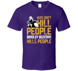 Bradley Bozeman Guns Dont Kill Baltimore Football Fan T Shirt