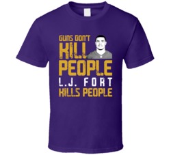 Lj Fort Guns Dont Kill Baltimore Football Fan T Shirt