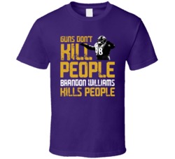 Brandon Williams Guns Dont Kill Baltimore Football Fan T Shirt