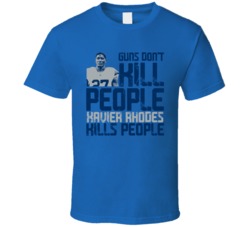 Guns Dont Kill Xavier Rhodes Kills People Indianapolis Football T Shir
