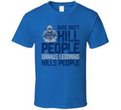Guns Dont Kill Darius Leonard Kills People Indianapolis Football T Shi