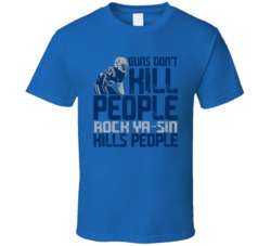 Guns Dont Kill Rock Ya-sin Kills People Indianapolis Football T Shirt