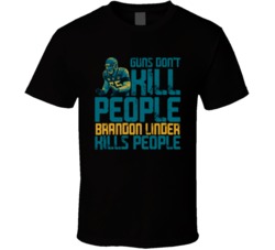 Guns Dont Kill Brandon Linder Kills People Jacksonville Football T Shi