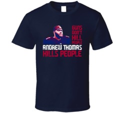 Guns Dont Kill Andrew Thomas Kills People New York G Football T Shirt
