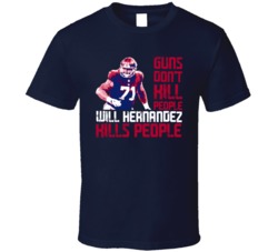 Guns Dont Kill Will Hernandez Kills People New York G Football T Shirt