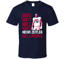 Guns Dont Kill Kevin Zeitler Kills People New York G Football T Shirt