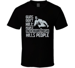 Guns Dont Kill Nick Kwiatkoski Kills People Las Vegas Football T Shirt