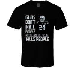 Guns Dont Kill Johnathan Abram Kills People Las Vegas Football T Shirt