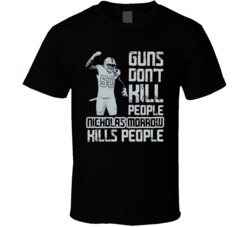 Guns Dont Kill Nicholas Morrow Kills People Las Vegas Football T Shirt
