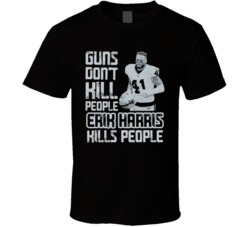 Guns Dont Kill Erik Harris Kills People Las Vegas Football T Shirt