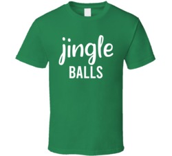 Jingle Balls Couples Pair Funny Christmas Holiday T Shirt