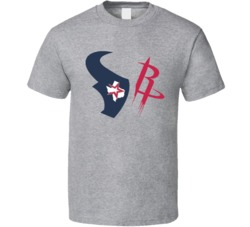 Houston Professional Sports Team Mash Up T Shirt