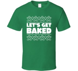 Let's Get Baked Gingerbread Man Funny Christmas Holiday Season T Shirt
