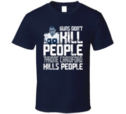 Guns Dont Kill Tyrone Crawford Kills People Dallas Football T Shirt