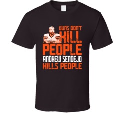 Guns Dont Kill Andrew Sendejo Kills People Cleveland Football T Shirt