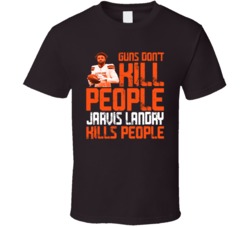 Guns Dont Kill Jarvis Landry Kills People Cleveland Football T Shirt