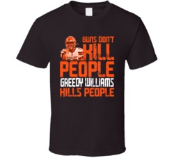 Guns Dont Kill Greedy Williams Kills People Cleveland Football T Shirt