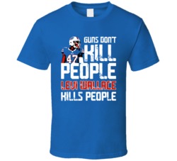 Levi Wallace White Guns Dont Kill Buffalo Football Fan T Shirt