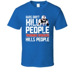 Tremaine Edmunds Guns Dont Kill Buffalo Football Fan T Shirt
