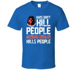 Vernon Butler Guns Dont Kill Buffalo Football Fan T Shirt
