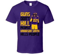 Guns Dont Kill Harrison Smith Kills People Minnesota Football T Shirt