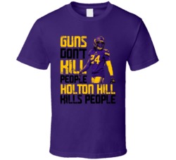 Guns Dont Kill Holton Hill Kills People Minnesota Football T Shirt