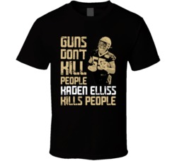 Guns Dont Kill Kaden Elliss Kills People New Orleans Football T Shirt