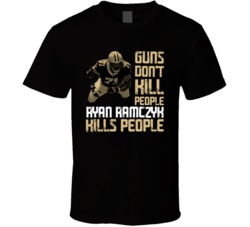 Guns Dont Kill Ryan Ramczyk Kills People New Orleans Football T Shirt