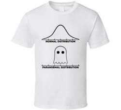 Paranormal Vs Normal Distribution Funny Halloween Pun T Shirt